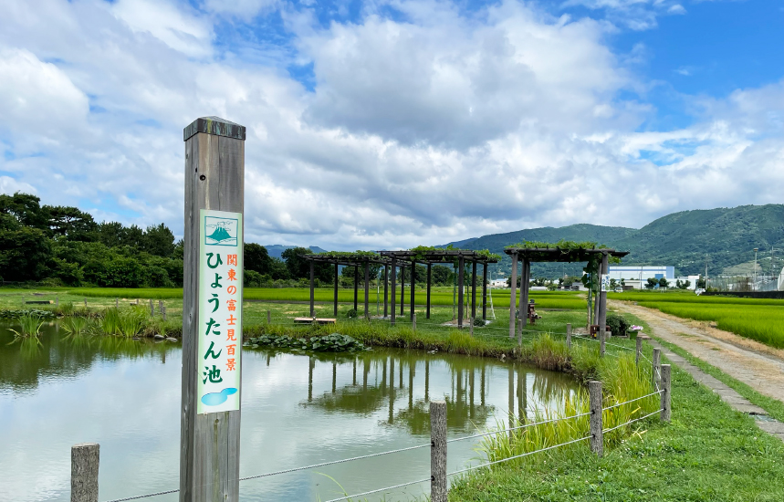 ひょうたんの町”大井町の池「ひょうたん池」